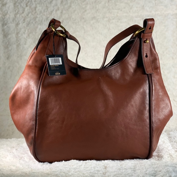 FRYE MADISON SHOULDER NWT. Cognac Brown - Picture 2 of 8